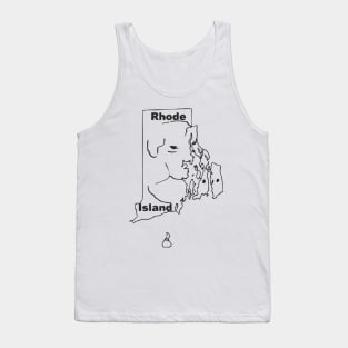 A funny map of Rhode Island - 2 Tank Top